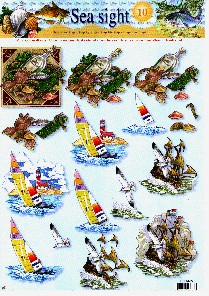 Sonderposten 3D - Schneidebogen, Boote und Segelschiffe